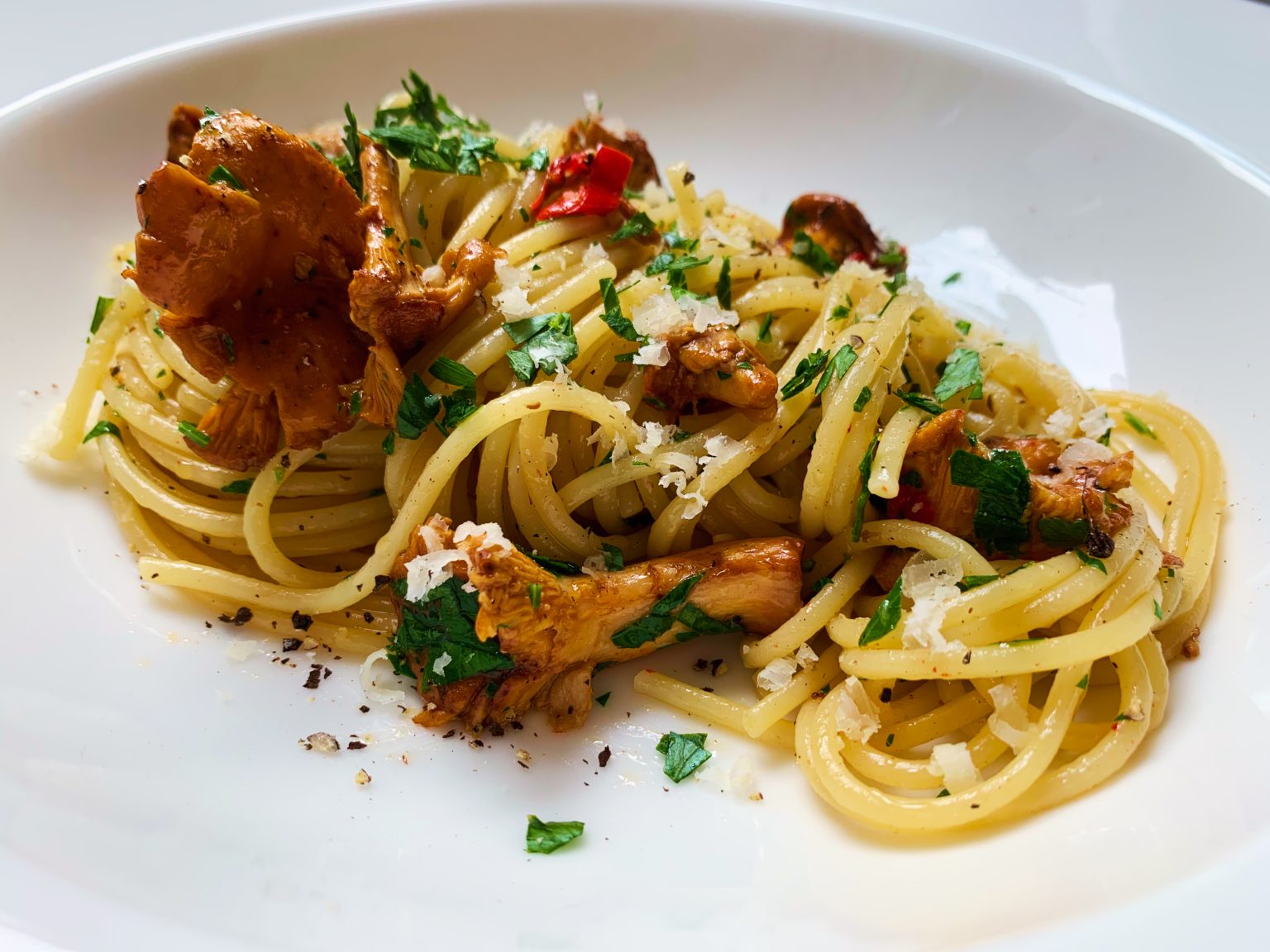Spaghetti mit Pfifferlingen - Nicht noch ein Foodblog