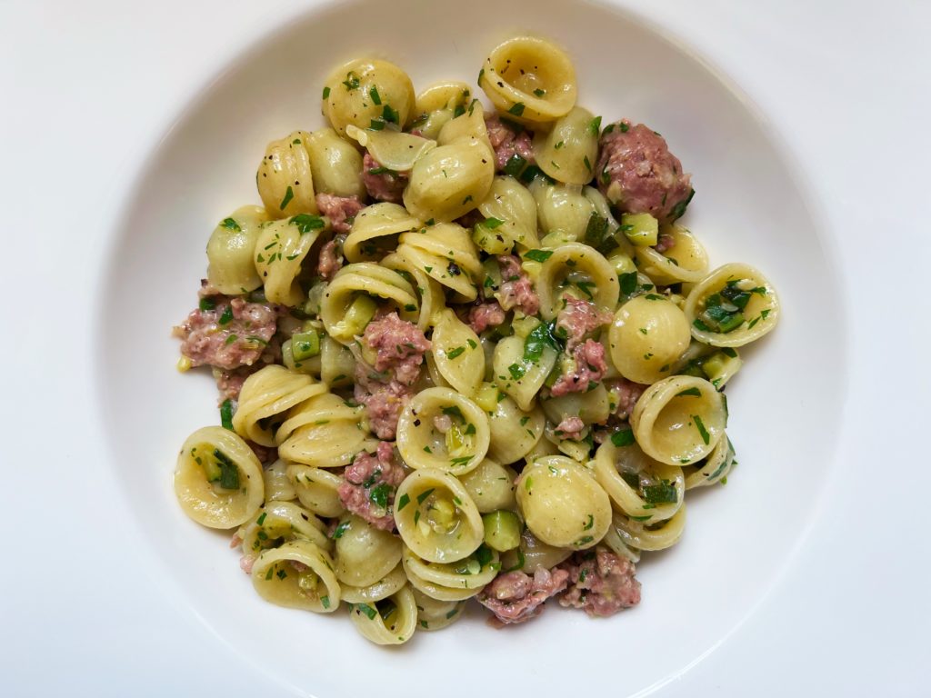 Orecchiette Mit Salsiccia Und Zucchini Nicht Noch Ein Foodblog